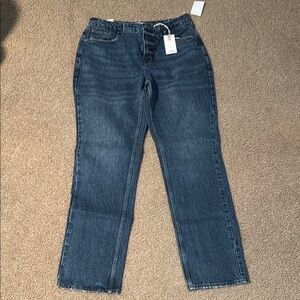 Good American Blue Straight Leg Jeans